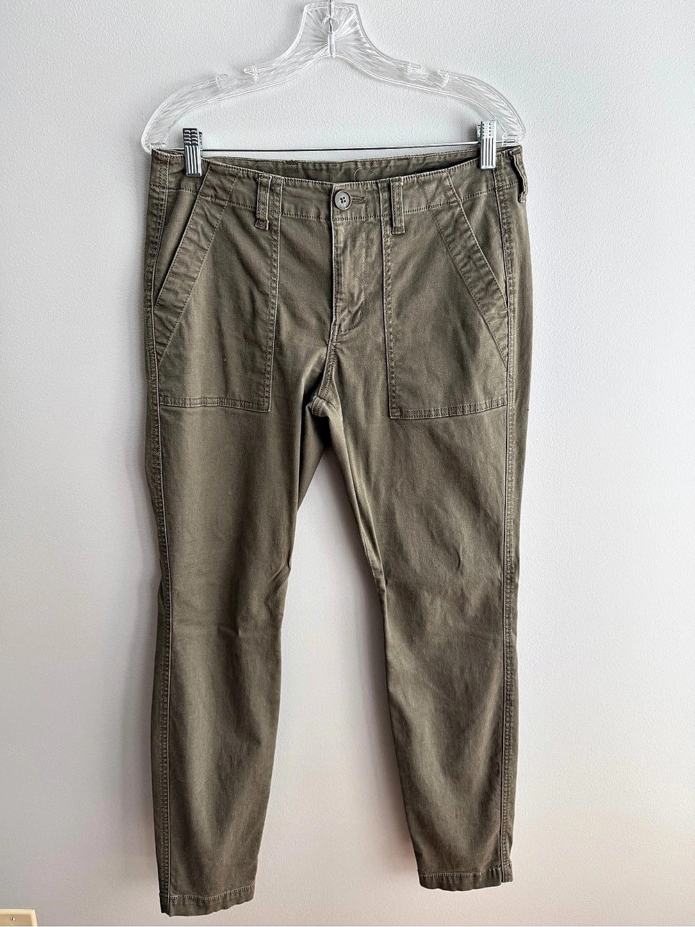 cabi Women's Utility Pants Olive/Army Green Size 8 Like New